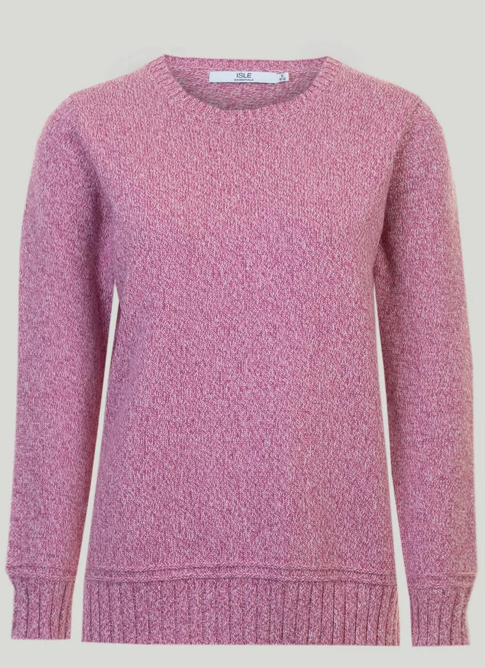 Pink Marl Cotton Jumper