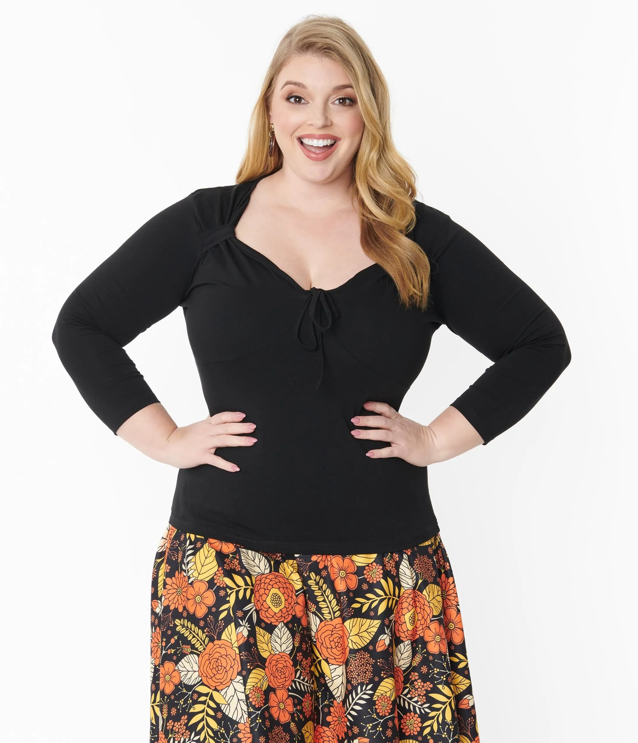 Plus Size 1930s Black Dream Big Top