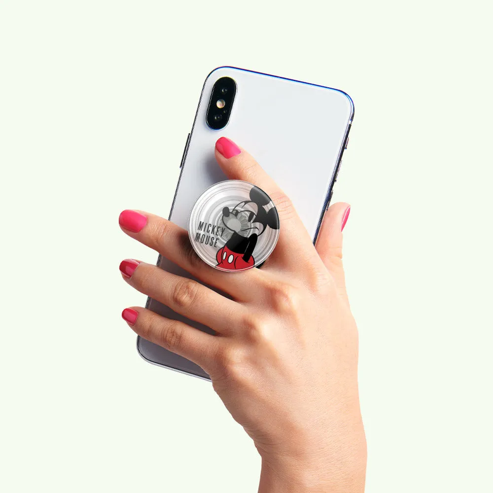 Translucent Mickey Smirk PopSockets Phone Grip