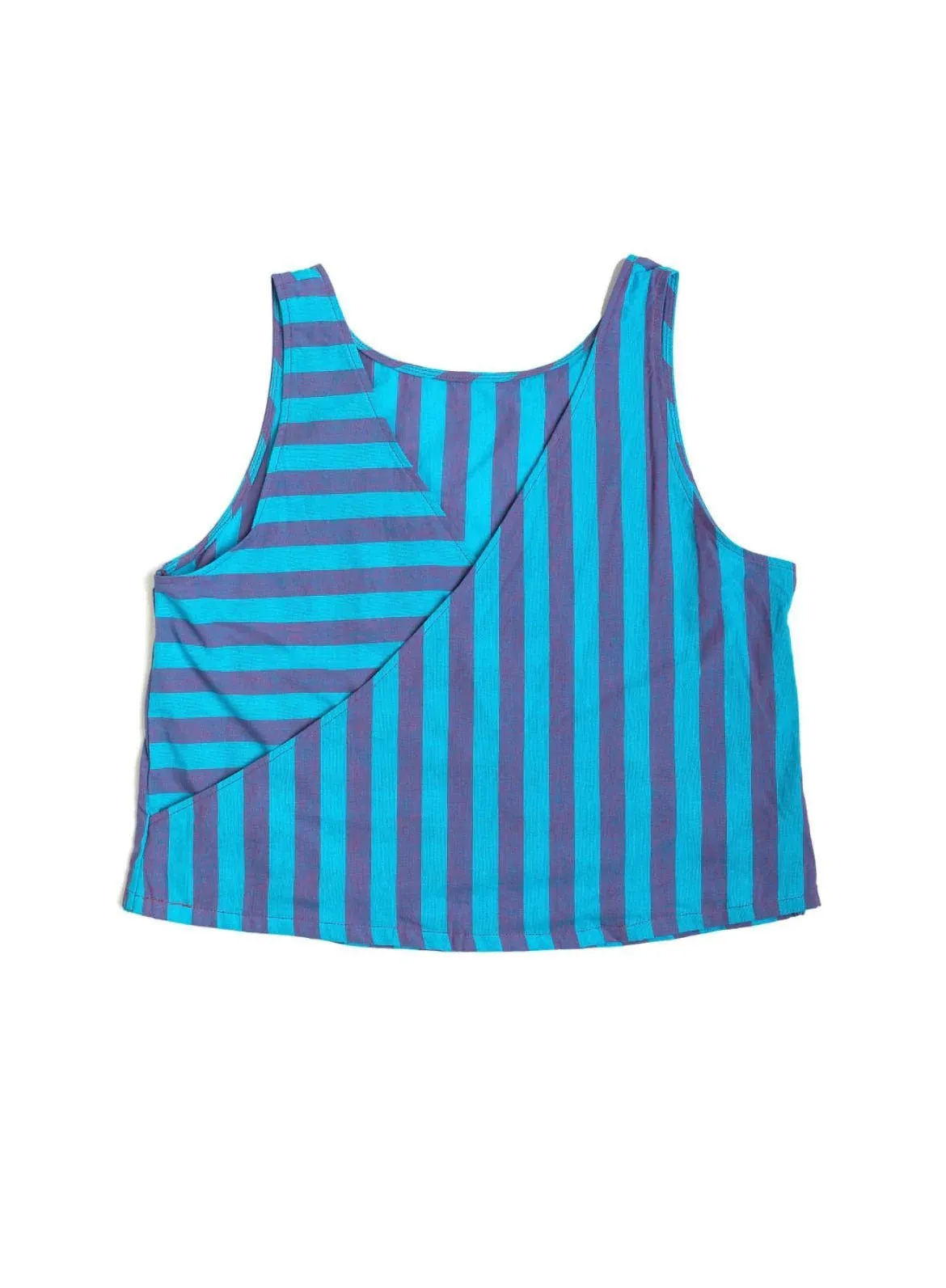 Blueberry Artisan Stripe Reversible Tank by Punkwasp