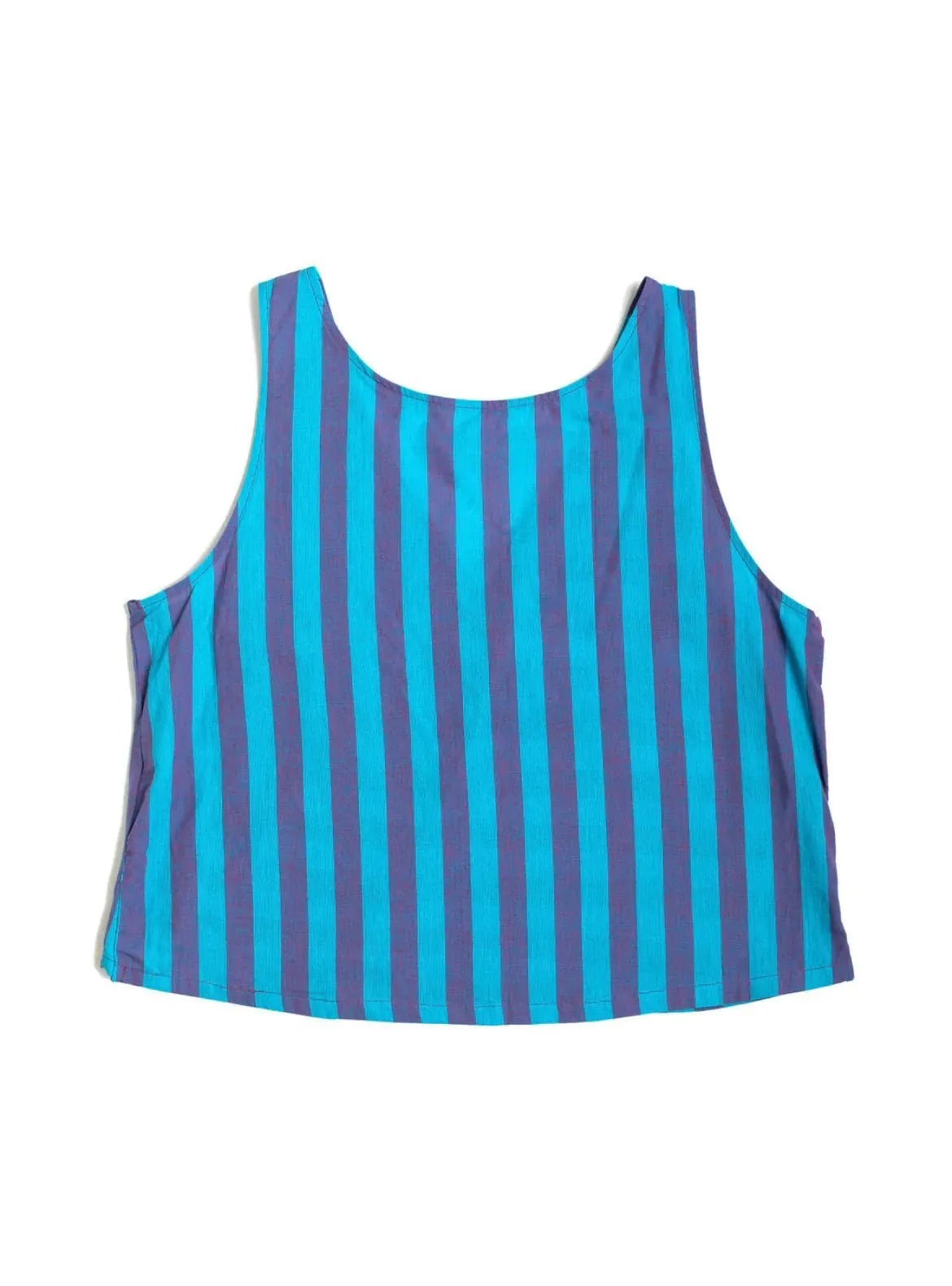 Blueberry Artisan Stripe Reversible Tank by Punkwasp