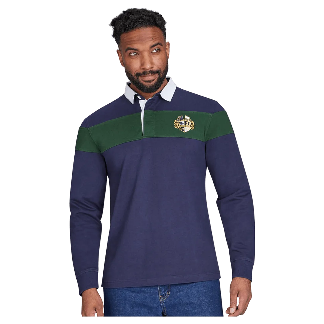Raging Bull Chest Panel Rugby Shirt