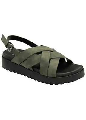 Dunlop Chunky Strap Khaki Sandals