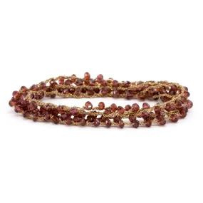 Red Garnet Chain Wrap Around