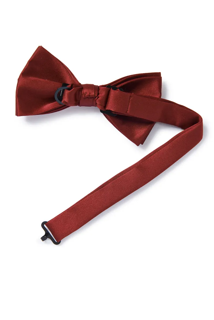 Red Satin Bow Tie