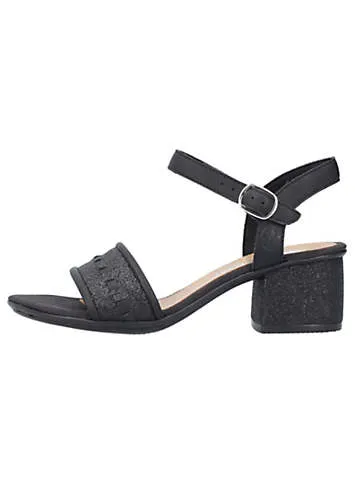 Rieker Glitter Accent Ankle Strap Sandals - Kaleidoscope