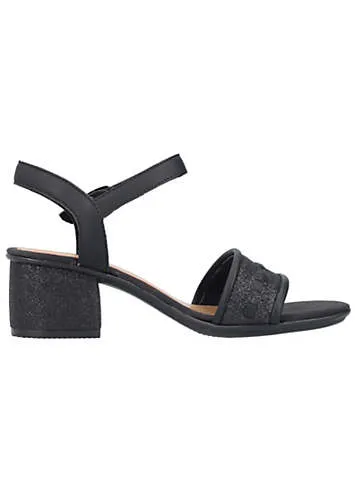 Rieker Glitter Accent Ankle Strap Sandals - Kaleidoscope