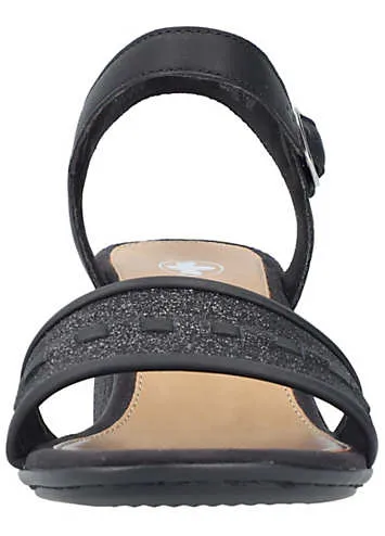 Rieker Glitter Accent Ankle Strap Sandals - Kaleidoscope