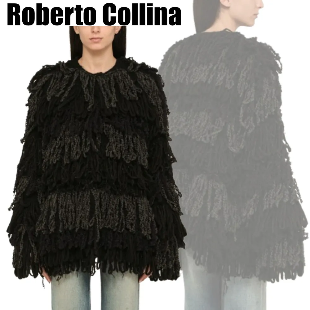 Roberto Collina Wool Nylon Street Long Sleeves Oversized