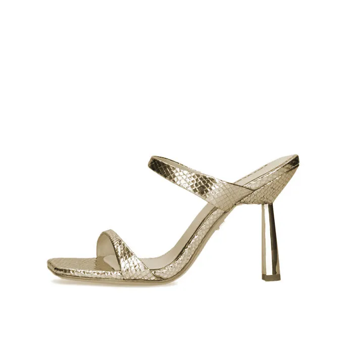 Woman's Platinum Sandal Siracusa