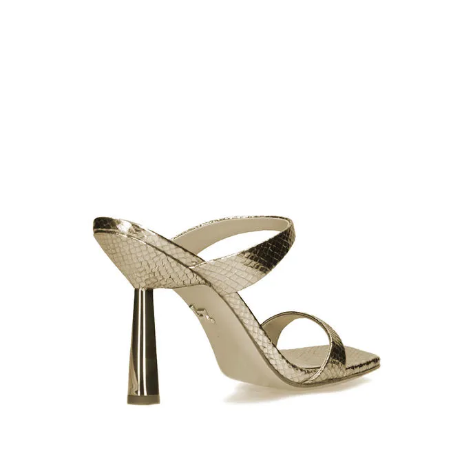 Woman's Platinum Sandal Siracusa