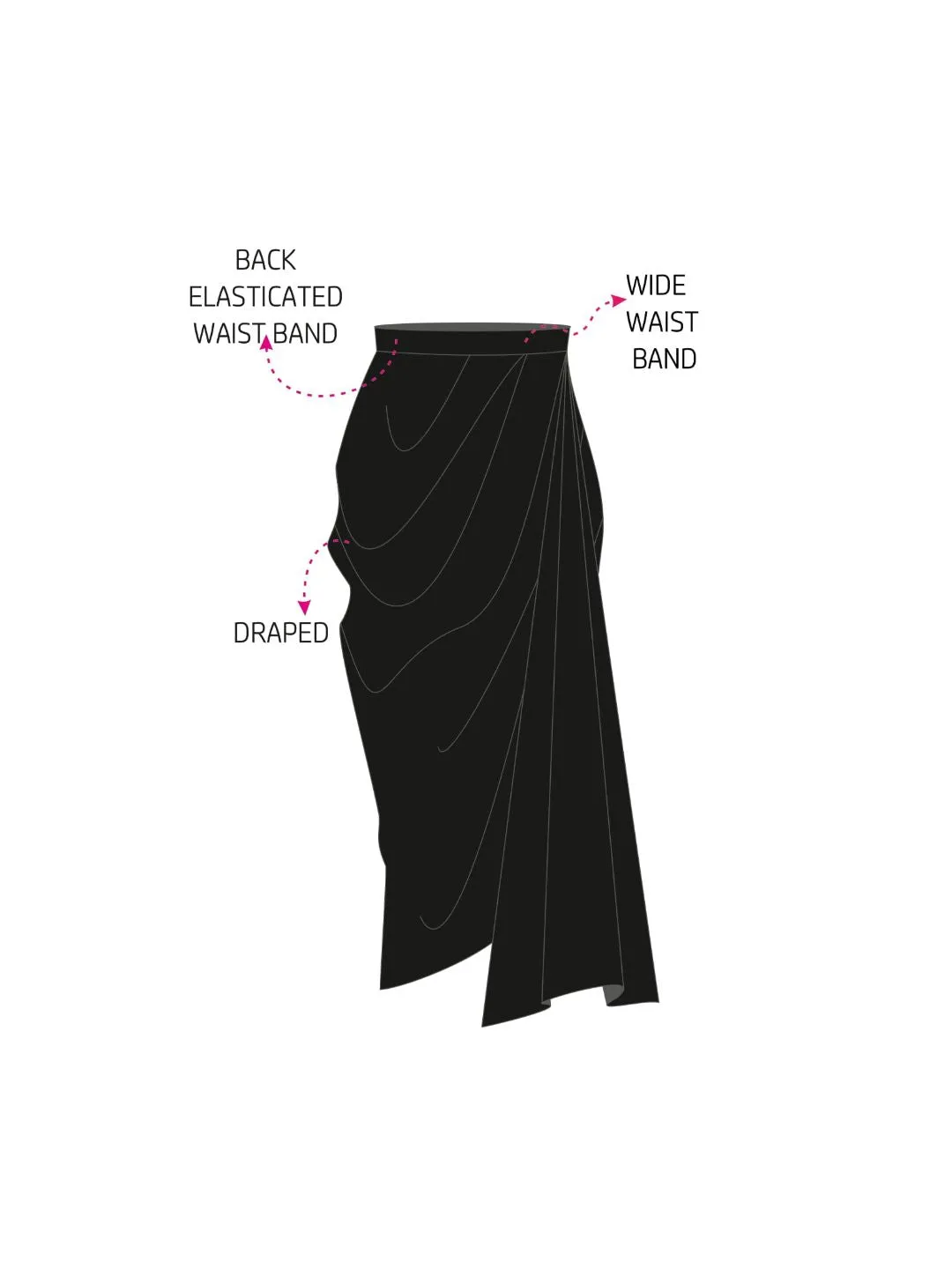 Silk Satin Skirt for Women