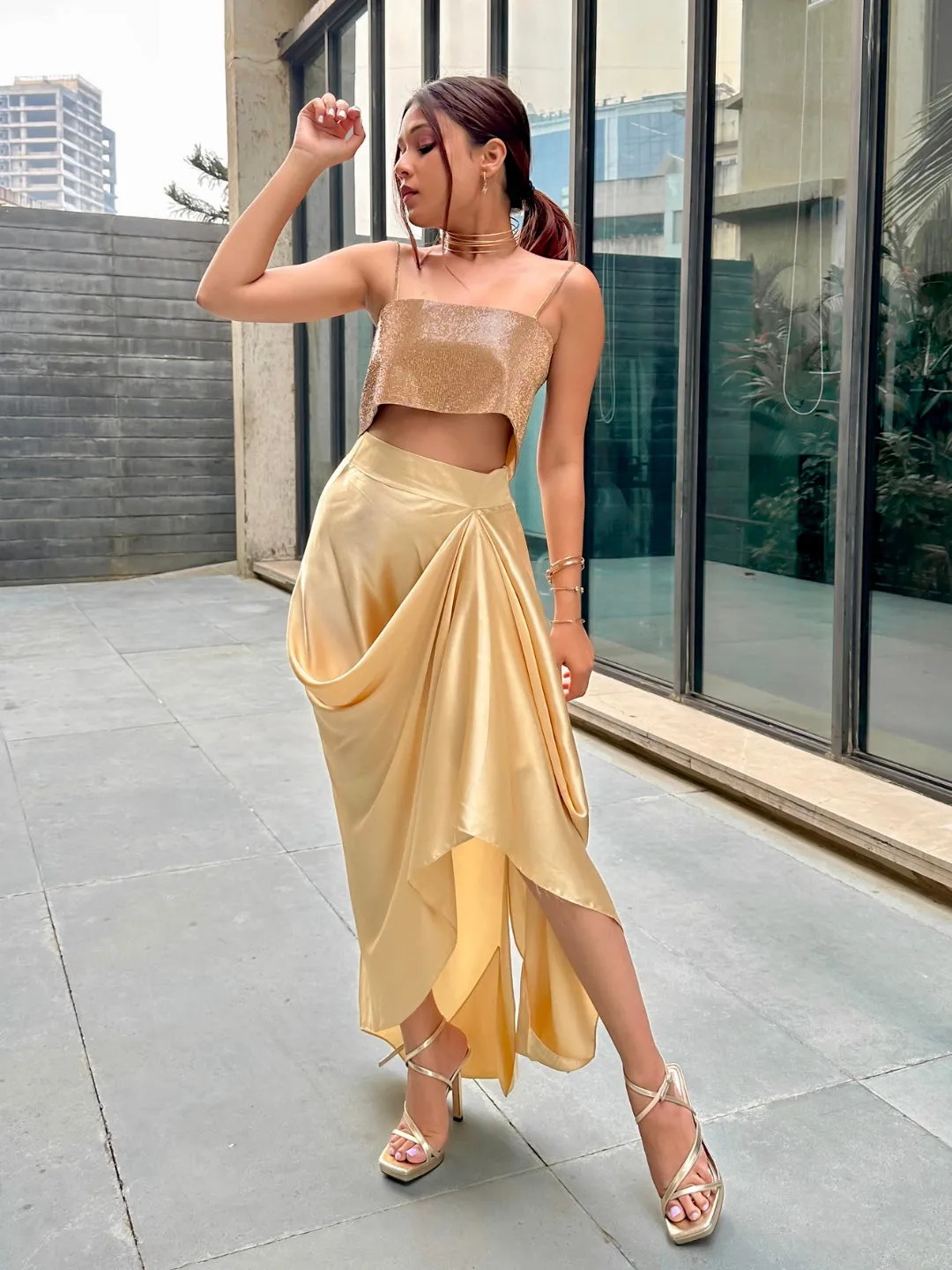 Silk Satin Skirt for Women