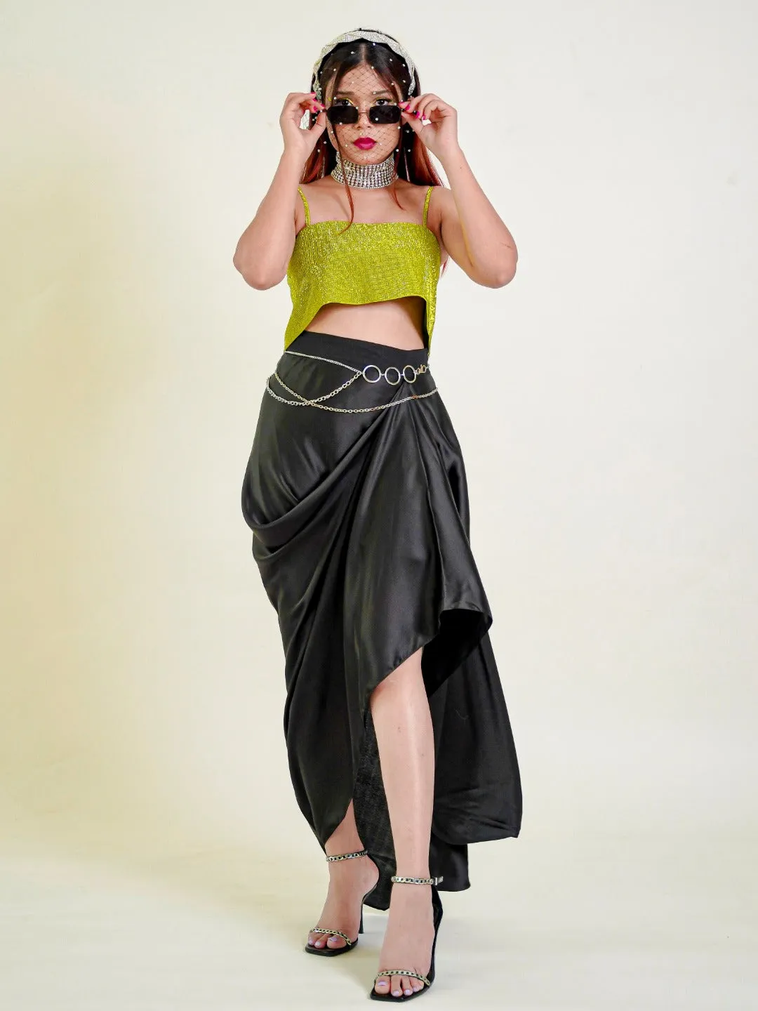 Silk Satin Skirt for Women