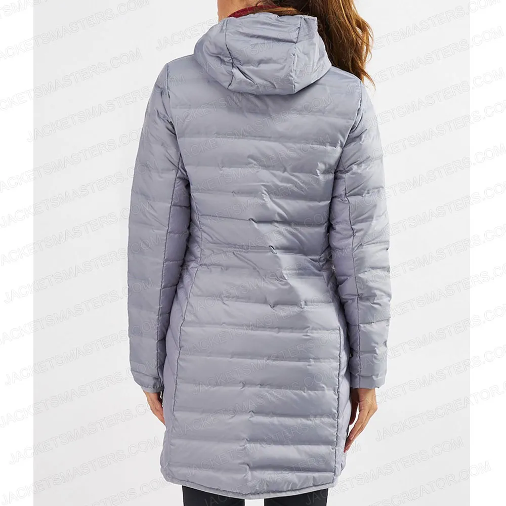 Sex Education Puffer Gray Hooded Coat