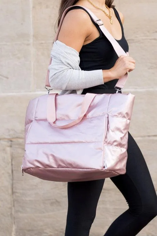 Metallic Puffer Bag