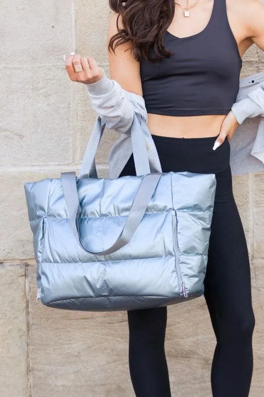 Metallic Puffer Bag