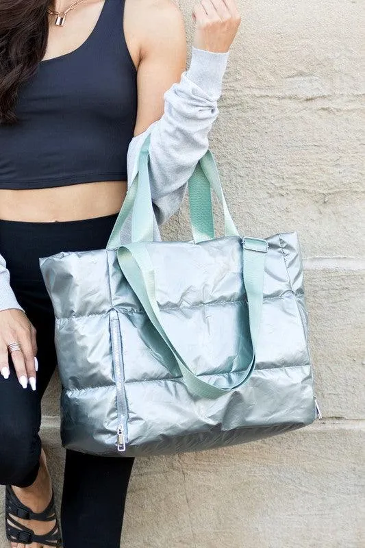 Metallic Puffer Bag