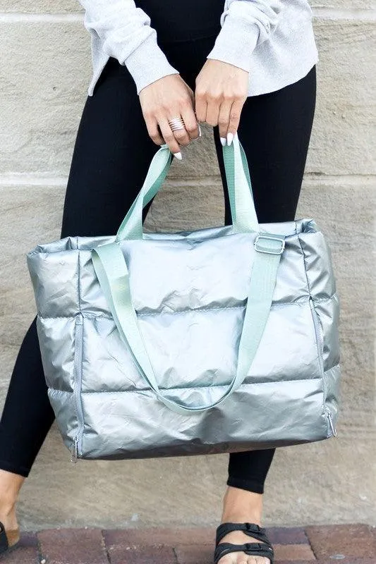 Metallic Puffer Bag