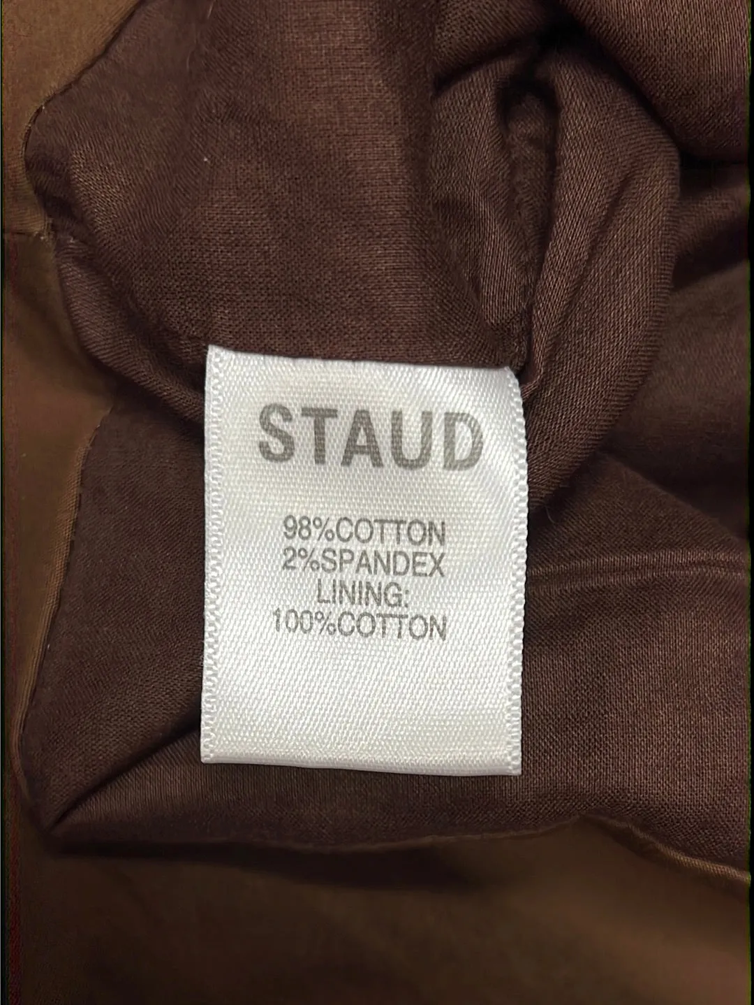 Size 14 Staud Brown Ruched Top