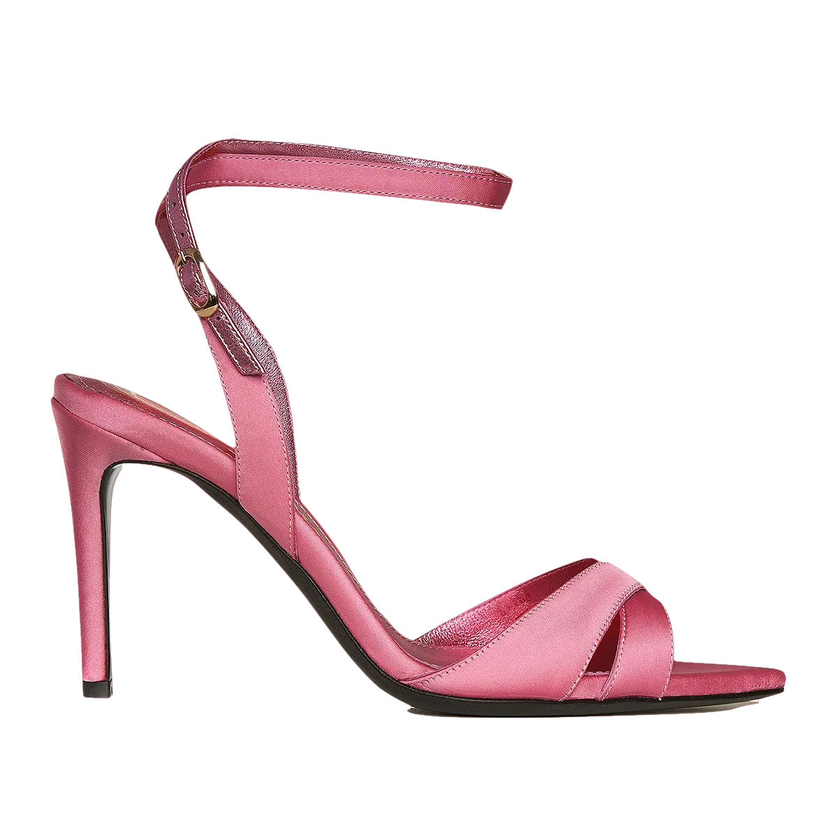 Soft Pink Satin Thea Sandals