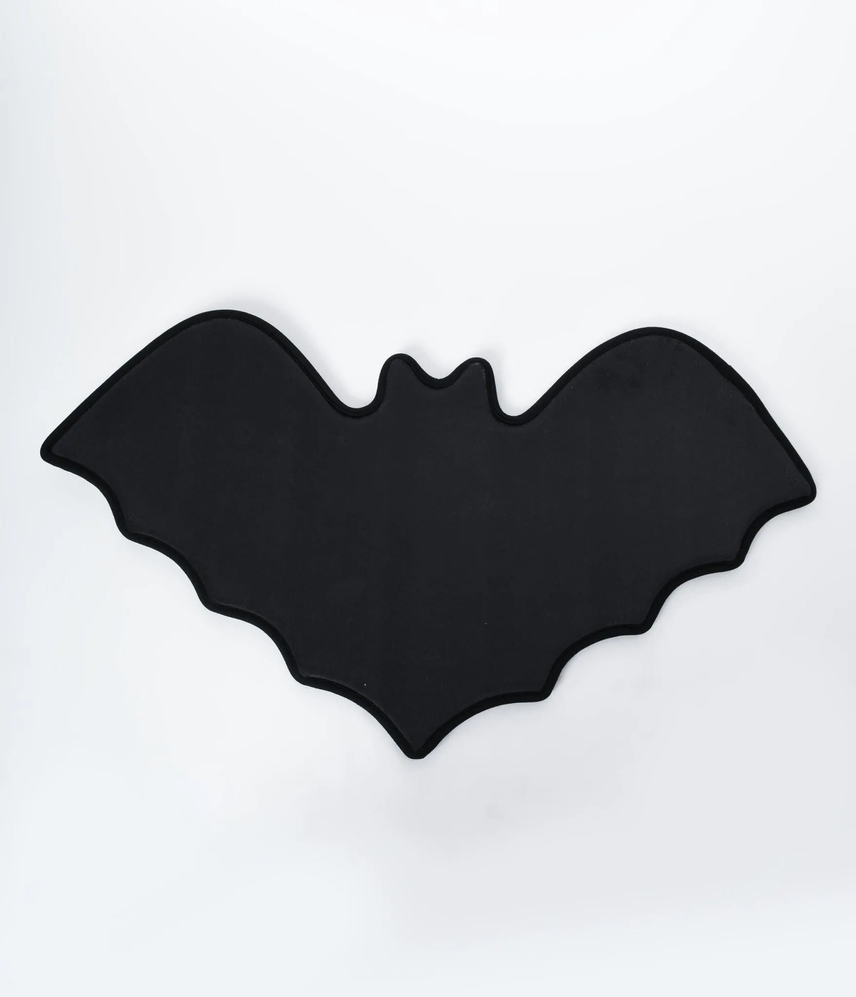 Bat Design Black Bath Mat by Sourpuss