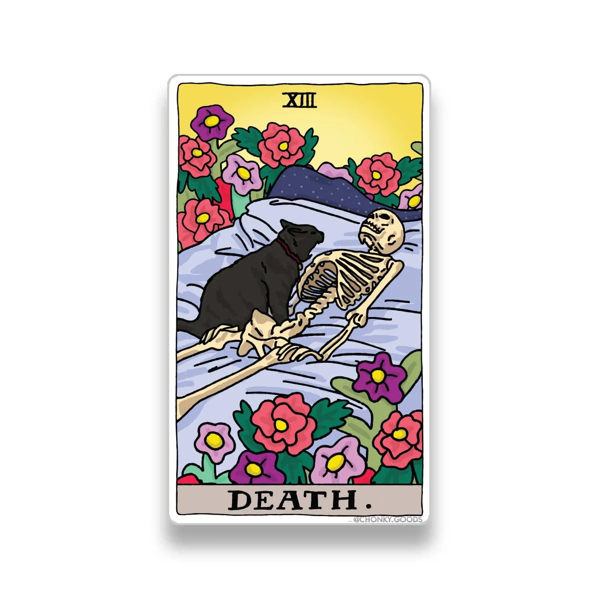 Death Tarot Cat Meme Sticker