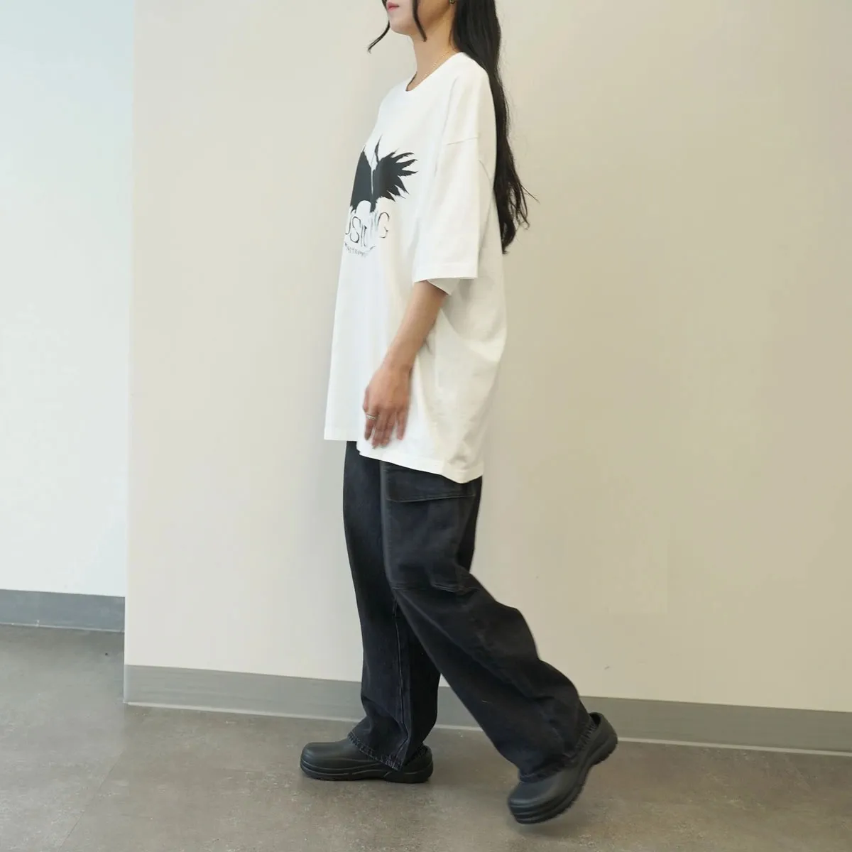 Street Style U-Neck Logo T-Shirts