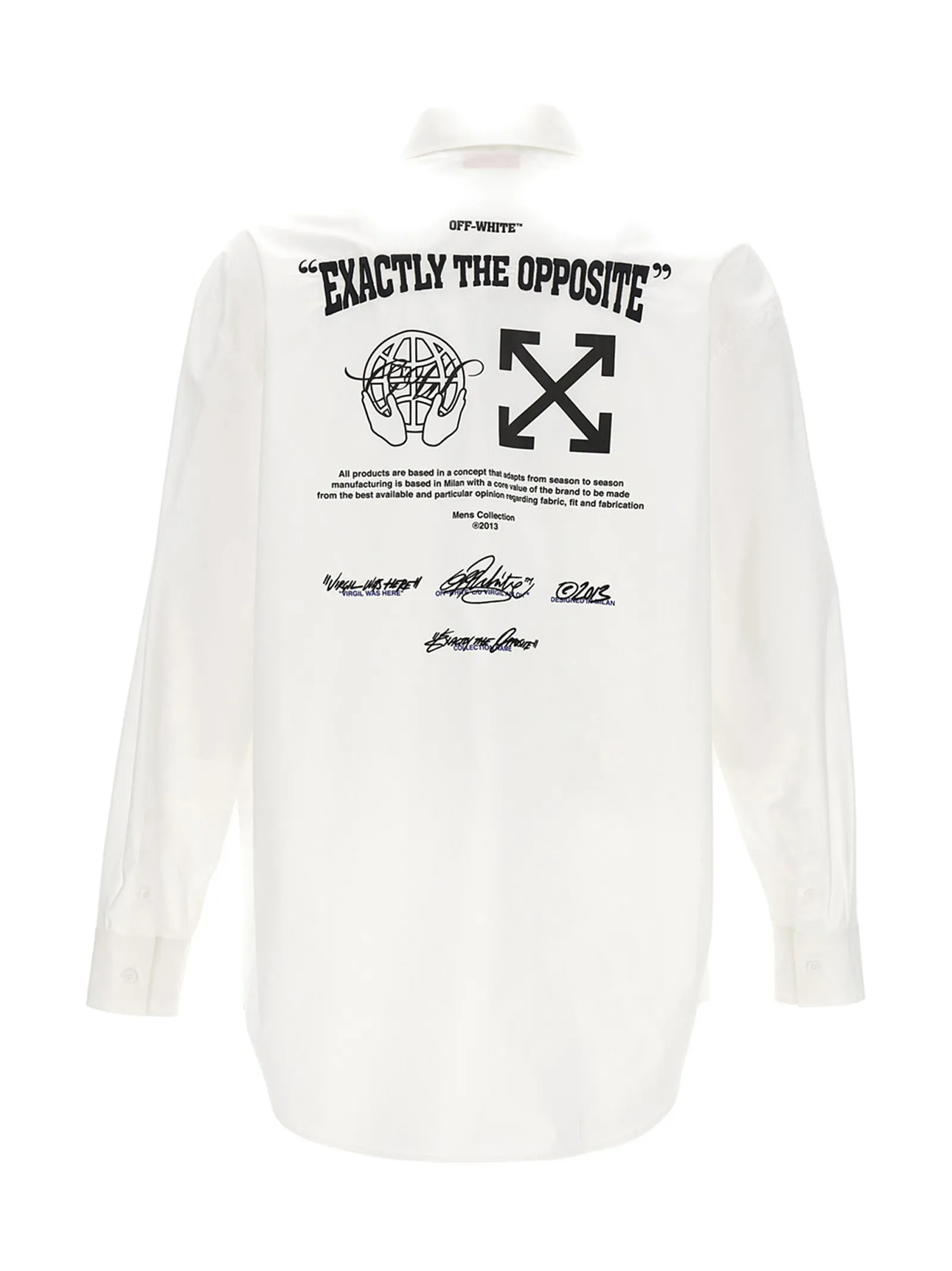 Street Style Long Sleeves Cotton Oversized Logo Shirt