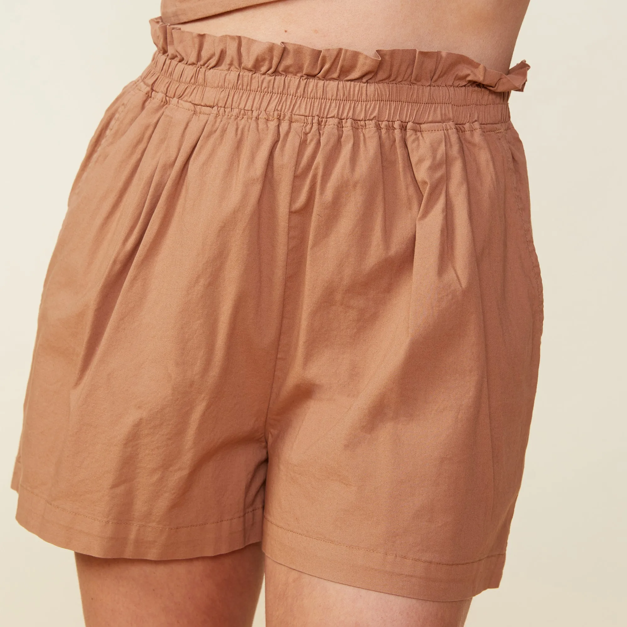 Paperbag Shorts made of Poplin