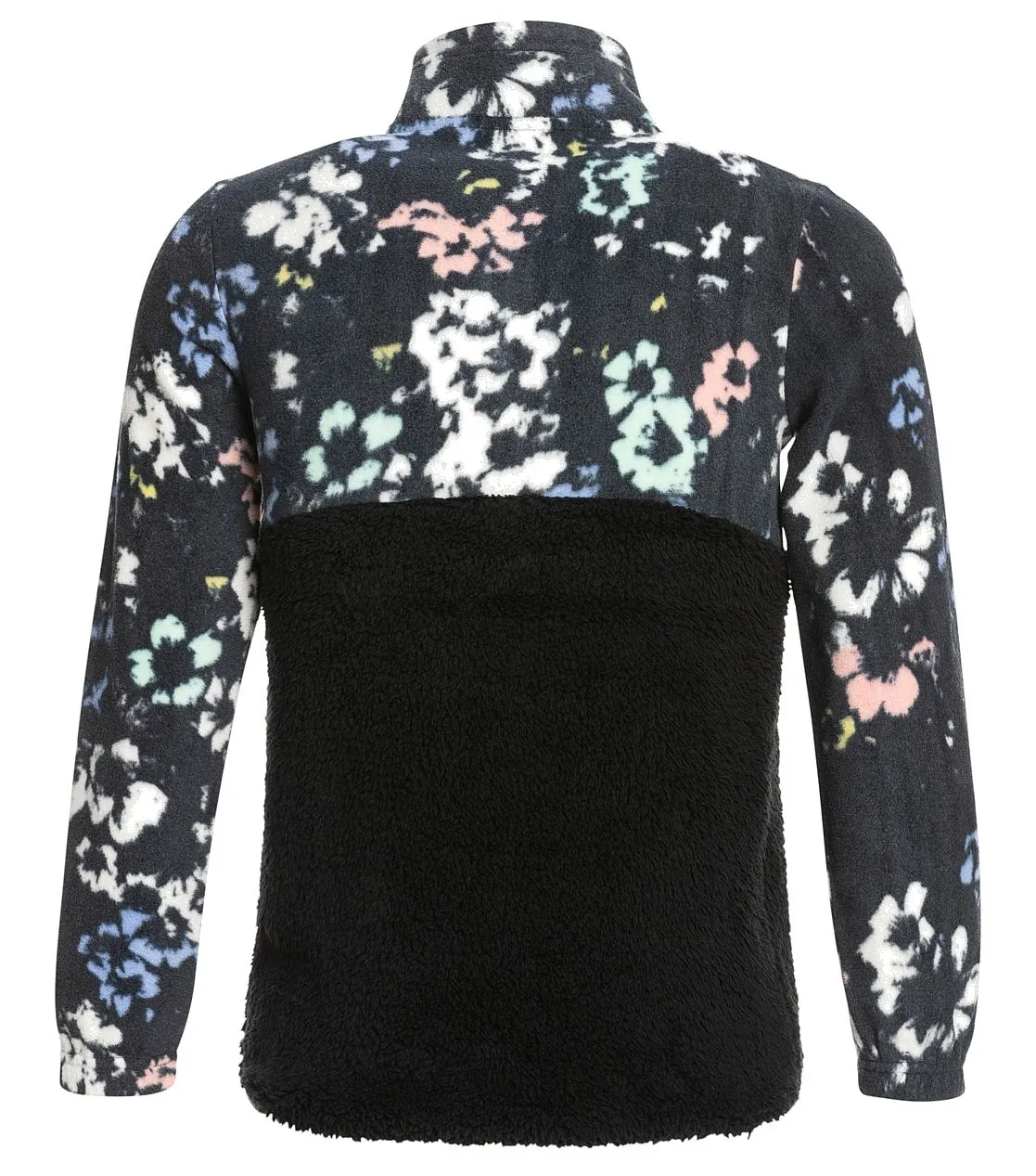 sweatshirt Roxy Alabama - KVJ1/True Black Black Flowers - girl´s
