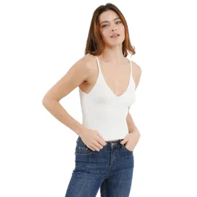 Ivory Sweewe Ribbed Camisole