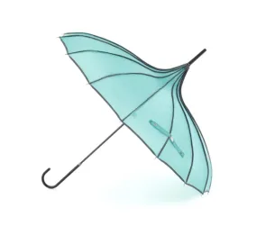 Soake Pagoda Ribbed Umbrella Teal