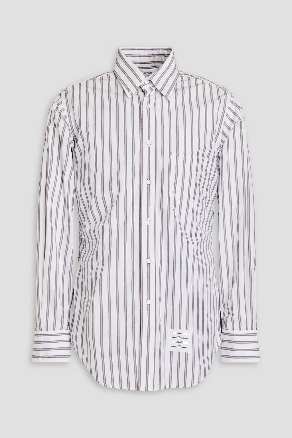 THOM BROWNE Stripes Long Sleeves Cotton Bridal Outlet