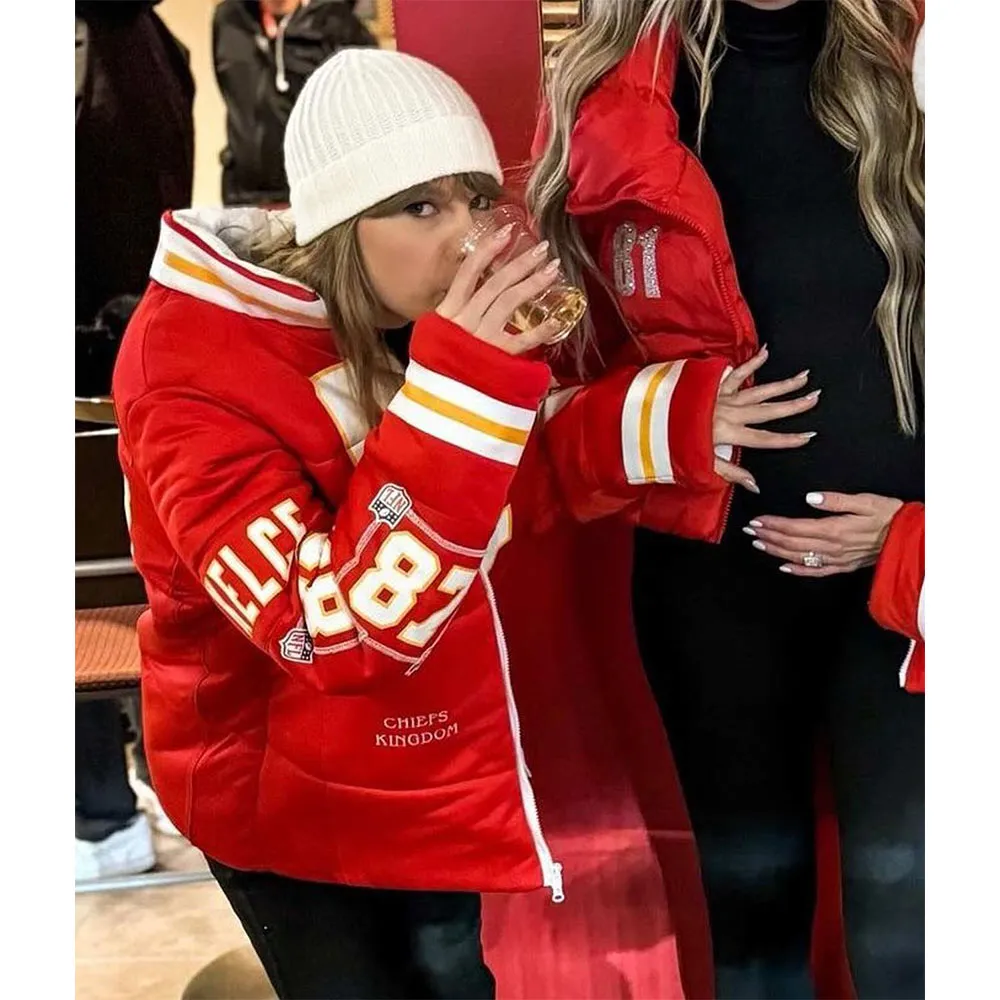 Taylor Swift Travis Kelce Puffer Jacket