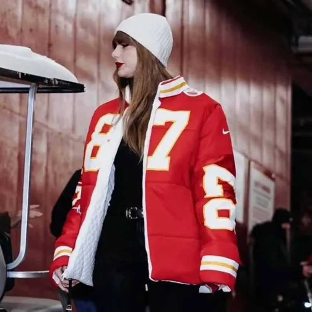 Taylor Swift Travis Kelce Puffer Jacket