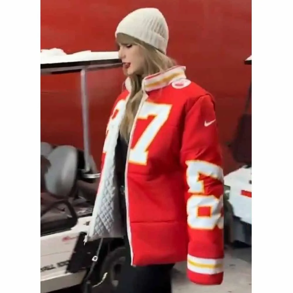 Taylor Swift Travis Kelce Puffer Jacket