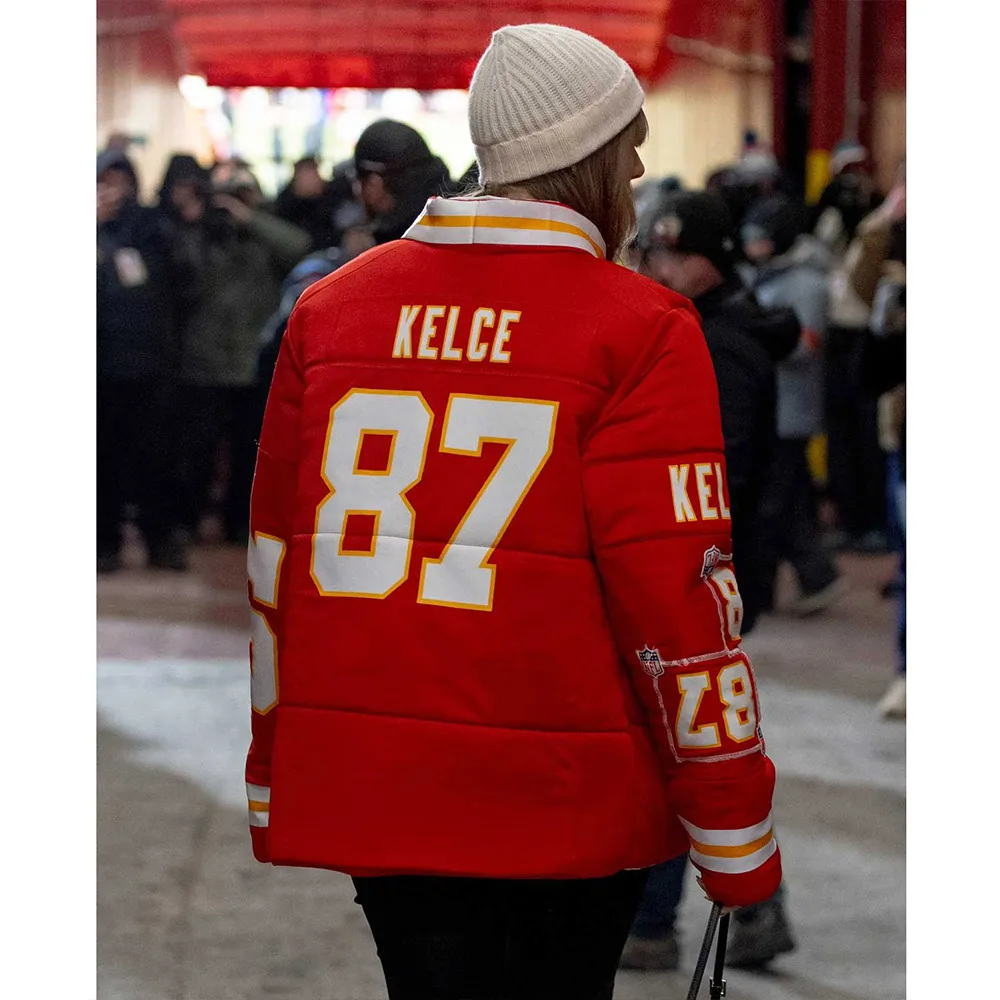 Taylor Swift Travis Kelce Puffer Jacket