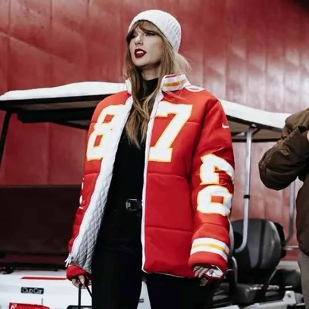 Taylor Swift Travis Kelce Puffer Jacket