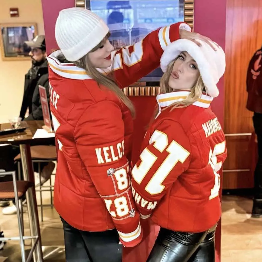 Taylor Swift Travis Kelce Puffer Jacket