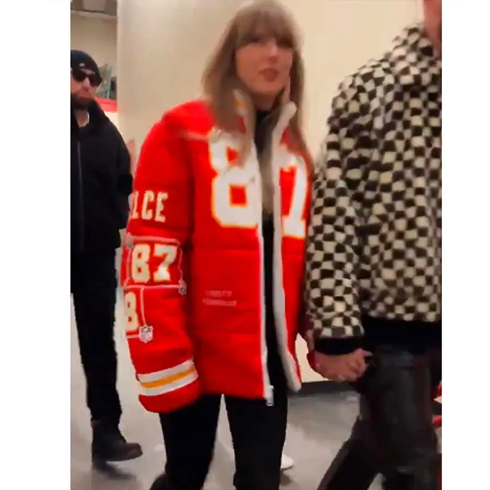 Taylor Swift Travis Kelce Puffer Jacket