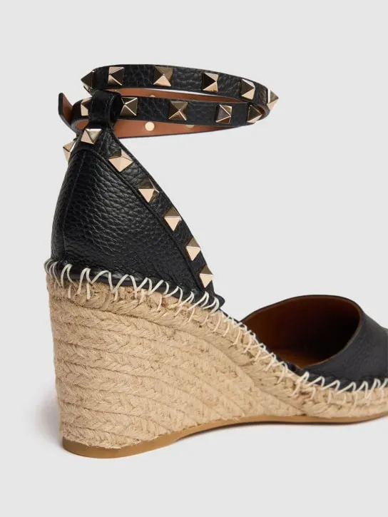 Valentino Garavani Rockstud Leather Wedges