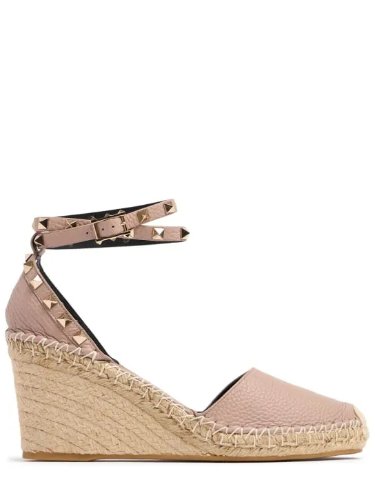 Valentino Garavani Rockstud Leather Wedges