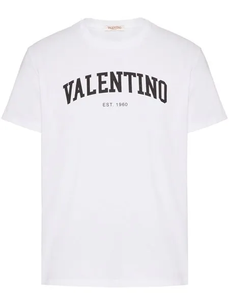 Valentino Plain Cotton Short Sleeves Logo Shirts