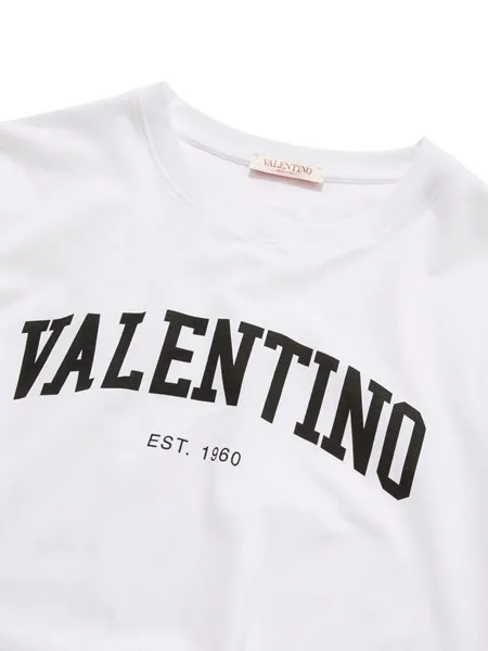 Valentino Plain Cotton Short Sleeves Logo Shirts