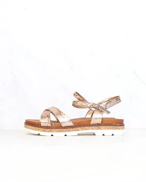 Very Volatile Petite Rose Gold Ankle Strap Sandals