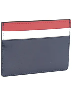 Custom Red Color Block Nylon Card Holder