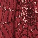 Burgundy Spiderweb Sequin Hollywood Duster from Unique Vintage