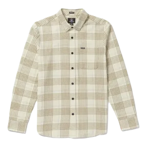 Dirty White Volcom Caden Plaid L/S Shirt