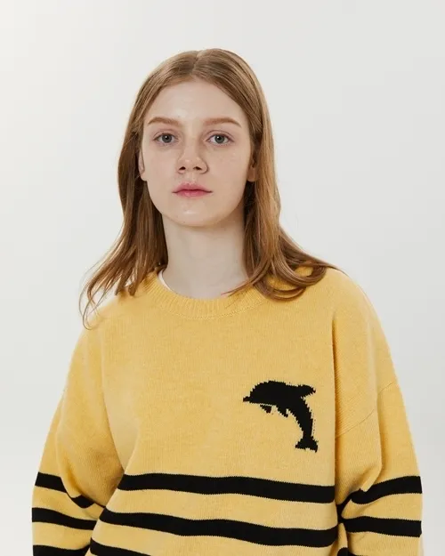 Wai Kei Crew Neck Stripes Unisex Nylon